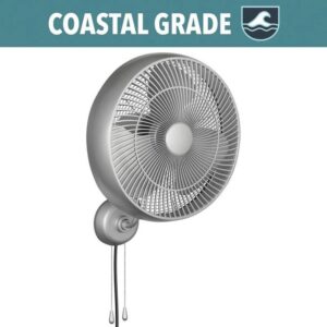 Hampton Bay Henton 18" High Velocity Wall Mount Fan 3-Speed Indoor/Outdoor