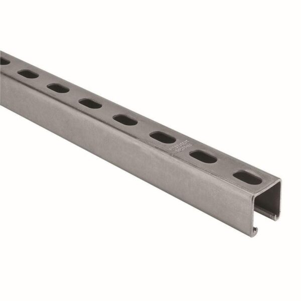 Superstrut 2ft 12-Gauge Half Slotted Metal Framing Strut Channel ZA12HS2EG
