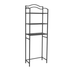 HOUSEHOLD 68" Black Metal 3-Tier Over the Toilet Bathroom Storage Rack