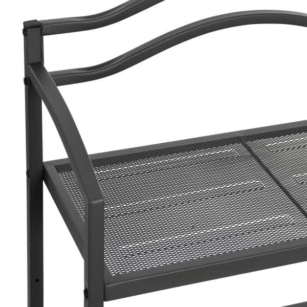 HOUSEHOLD 68" Black Metal 3-Tier Over the Toilet Bathroom Storage Rack - Image 4