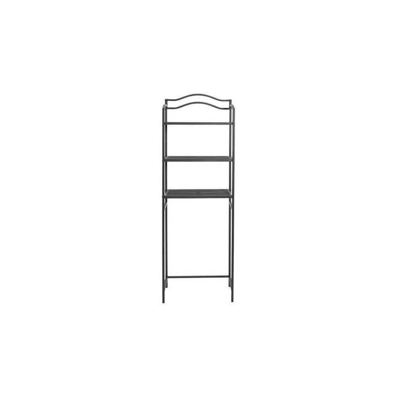 HOUSEHOLD 68" Black Metal 3-Tier Over the Toilet Bathroom Storage Rack - Image 5