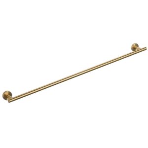 VEVETTA 36 in. Wall Mounted Single Towel Bar in Brushed Gold