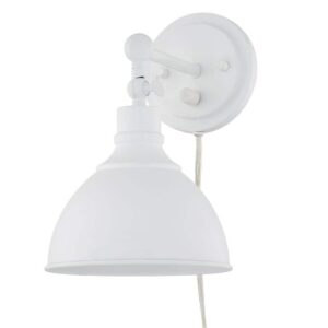 Home Decorators Collection Franklin 1-Light Wired Sconce Distressed White