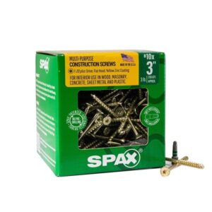 SPAX #10 x 3" Interior Flat Head Wood Screws Torx T-Star Plus 200ct Bit Included