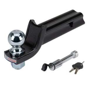 TowSmart Class 3 5000lb X Mount Security Kit 2in Ball Locking Pin 2in Drop 3/4"