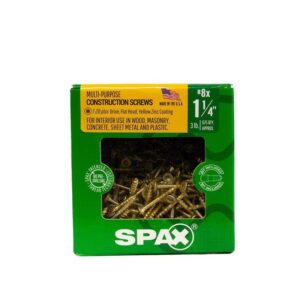 SPAX #8 x 1-1/4in Interior Flat Head Wood Screws Torx T-Star Plus 675ct Bit