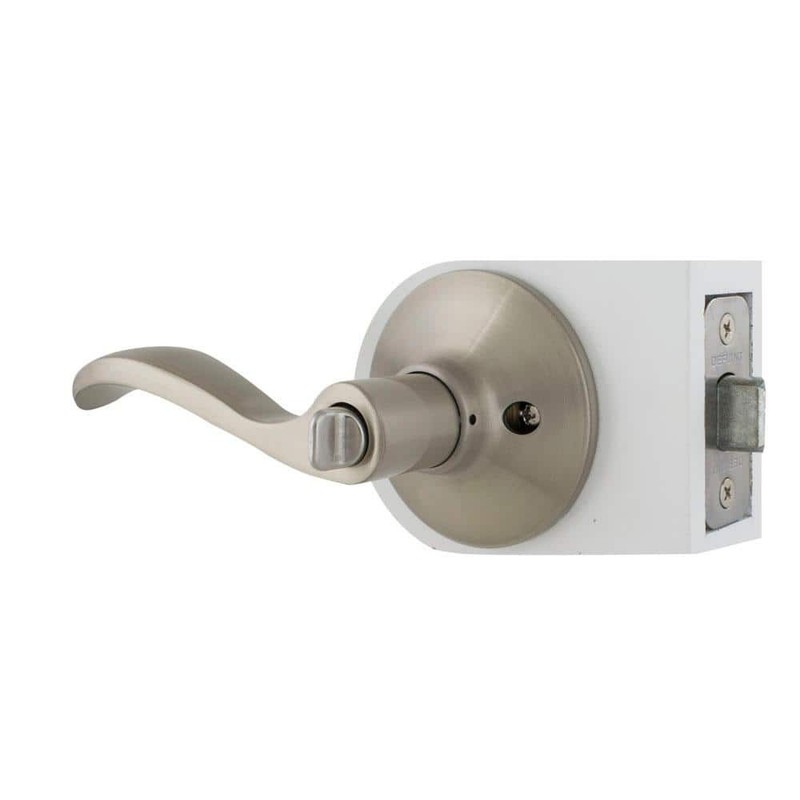 Defiant Naples Satin Nickel Bed/Bath Door Lever - Image 6