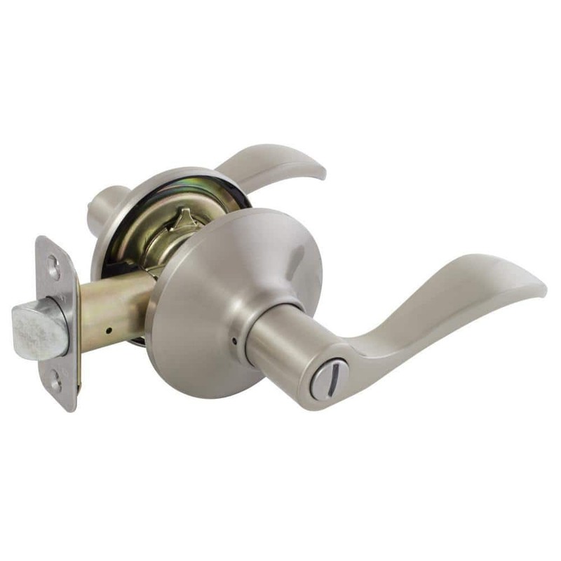 Defiant Naples Satin Nickel Bed/Bath Door Lever - Image 8