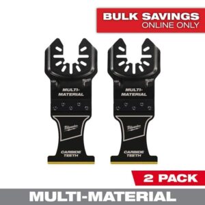 Milwaukee 1-3/8 in Carbide Oscillating Multi Tool Blade Wood Metal 2 Pack