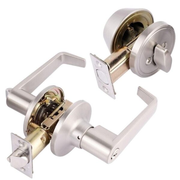 TOLEDO Segovia Single Cylinder Satin Nickel Combo Set