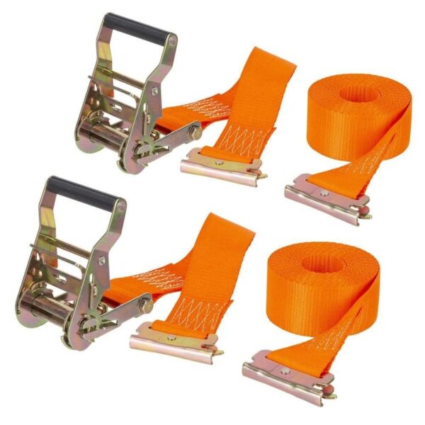CargoSmart 2 in x 12 ft Ratchet Tie Down Strap E Track X Track 2 Pack 1000 lb