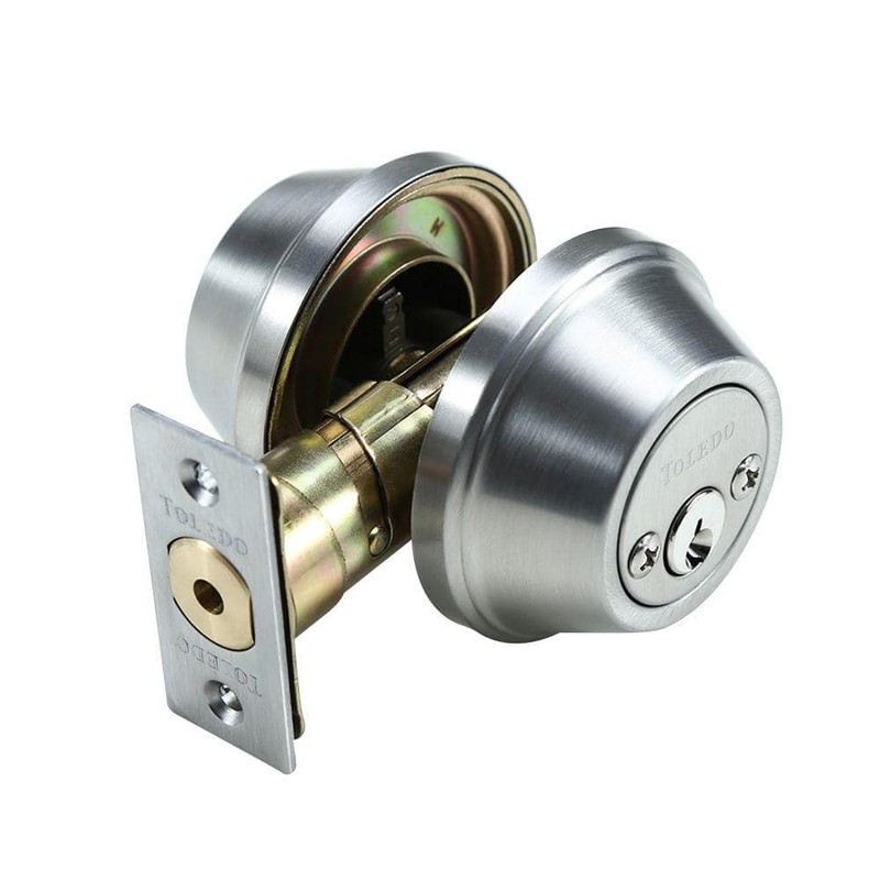 TOLEDO Double Cylinder Satin Stainless-Steel Deadbolt