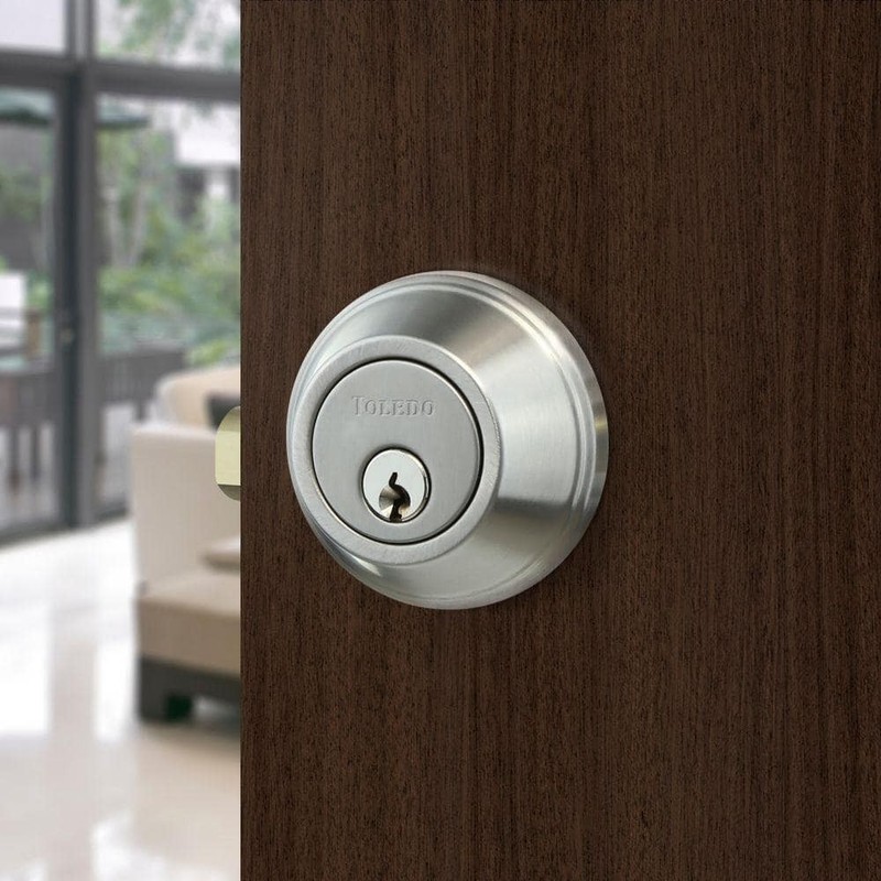 TOLEDO Double Cylinder Satin Stainless-Steel Deadbolt - Image 2