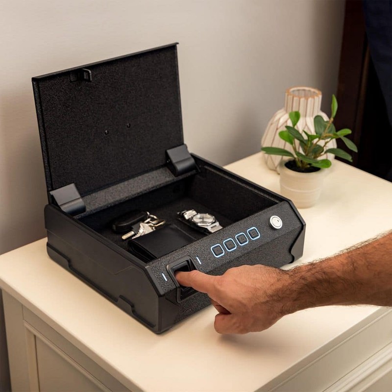 VenoTech Biometric Top Entry Vault Safe Finger Vein Recognition Matte Black - Image 13