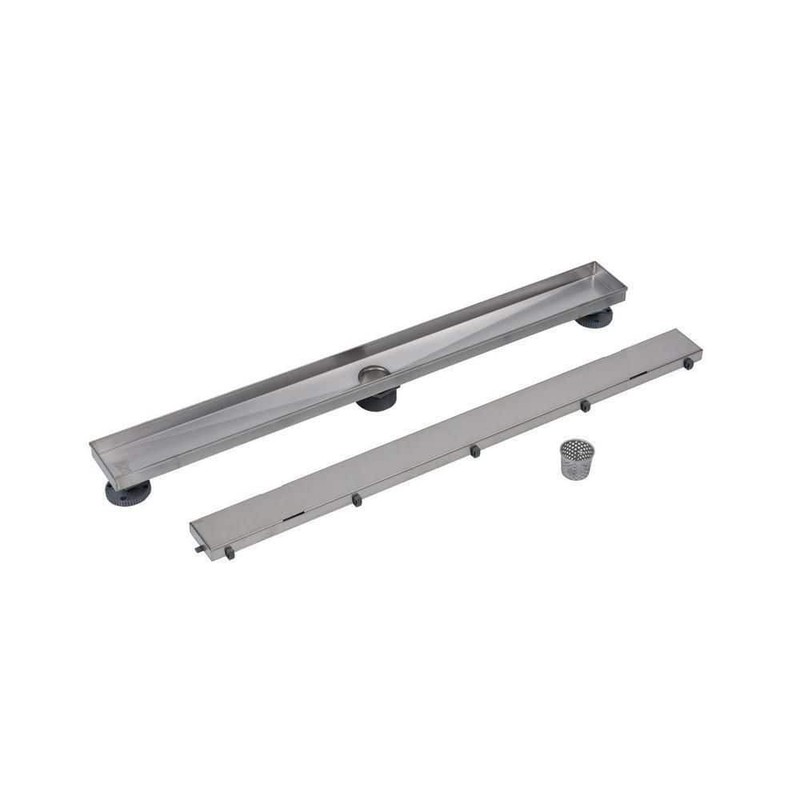 Oatey Designline 32 in. Stainless Steel Linear Shower Drain Tile-In Drain Cover - Image 11
