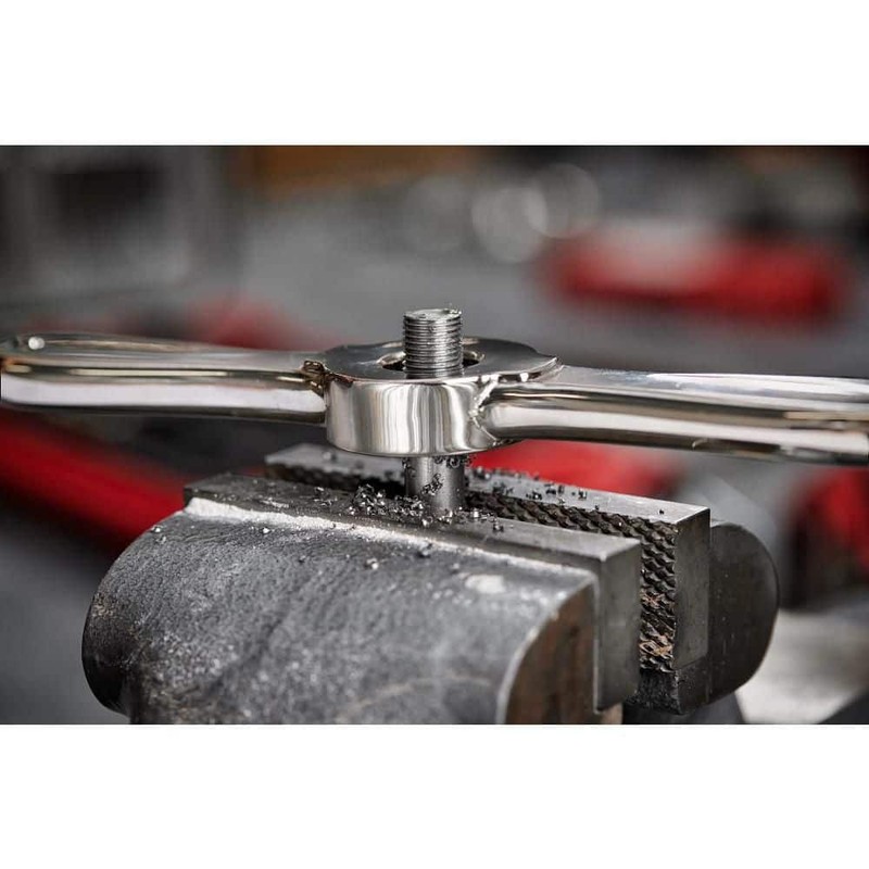 Milwaukee SAE Tap and Die Set w/Hex-LOK 2-in-1 Handle (15-Piece) - Image 9