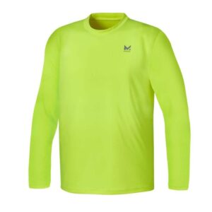 Mission Unisex Long Sleeve Performance Shirt Hi Vis Yellow-Large