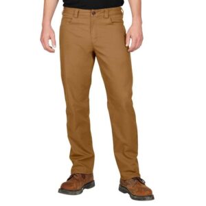 Milwaukee Men's 38 in. x 30 in. Khaki Cotton/Polyester/Spandex Flex Work Pants