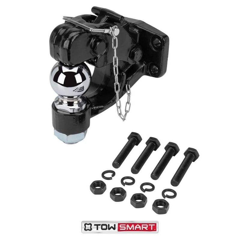 TowSmart Pintle Hook with 2-5/16 in. Hitch Ball, Bolt-on, 16,000 lb. capacity - Image 9