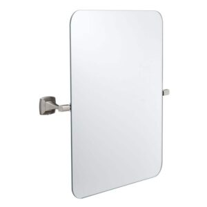 Delta Portwood 23" W x 23" H Frameless Square Bathroom Wall Tilt Bathroom Mirror