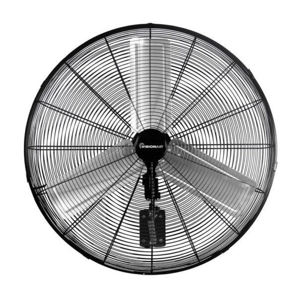 VISIONAIR 30 in. Oscillating High Velocity Wall Mount Fan, Black