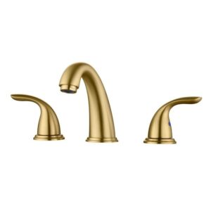 SUMERAIN Hourglass Stream 8 in. Widespread Double Handle Bathroom Faucet