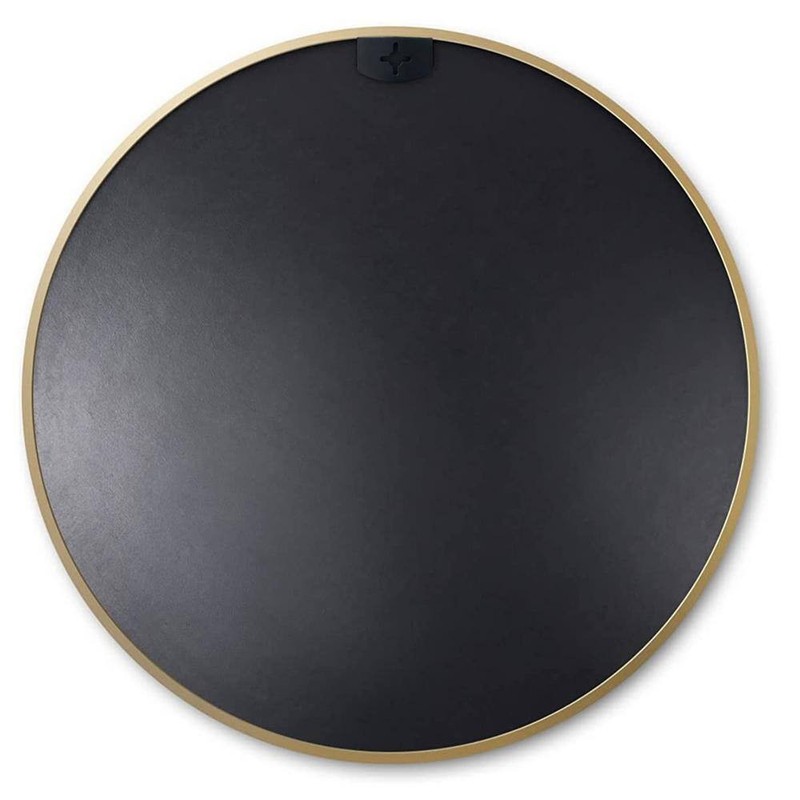 GQB 16 in. W x 16 in. H Round Wall Mounted Brushed Framed Bathroom Vanity Mirror - Image 6