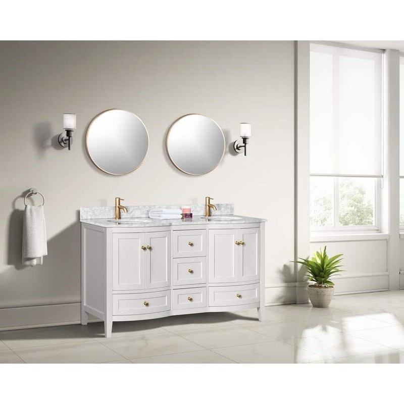 HDC Mona 24" W x 24" H Round Stainless Steel Framed Wall Bathroom Vanity Mirror - Image 3