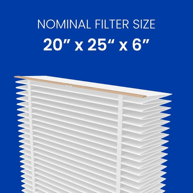 AprilAire 201 MERV 10 Pleated Air Filter 20x25x6 Whole House 1 Pack - Image 2