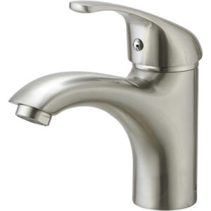 BWE Single Handle Single Hole Bathroom Faucet Vanity Sink Brushed Nickel
