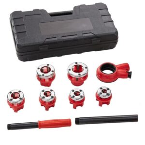 SKYSHALO Manual Ratchet Pipe Threader Kit 1/4 in to 1-1/4 in NPT w Case