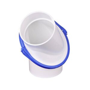 NDS 4 in. Hub x Hub PVC S&D Variable 0 to 90 Degree Angle Elbow Fitting