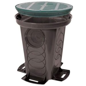 Advanced Drainage Systems 12" x 16" Black Plastic Drainage 6-Hole Catch Basin