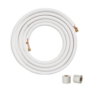 VEVOR 25 ft. Mini Split Line Set 3/8 in. and 5/8 in. O.D Copper Pipes Tubing