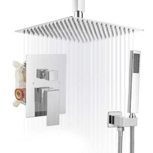 BWE Single-Handle 2-Spray Square High Pressure Shower Faucet
