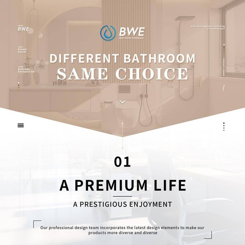 BWE Single-Handle 2-Spray Square High Pressure Shower Faucet - Image 14