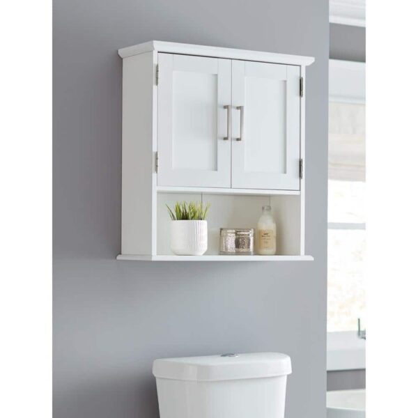 Glacier Bay Shaker Style 23" W x 8.5" D x 26" H Bathroom Storage Wall Cabinet