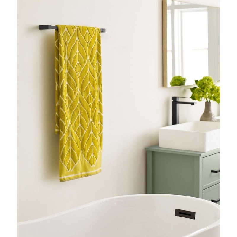 Amerock Monument 18 in. (457 mm) L Towel Bar in Matte Black - Image 2