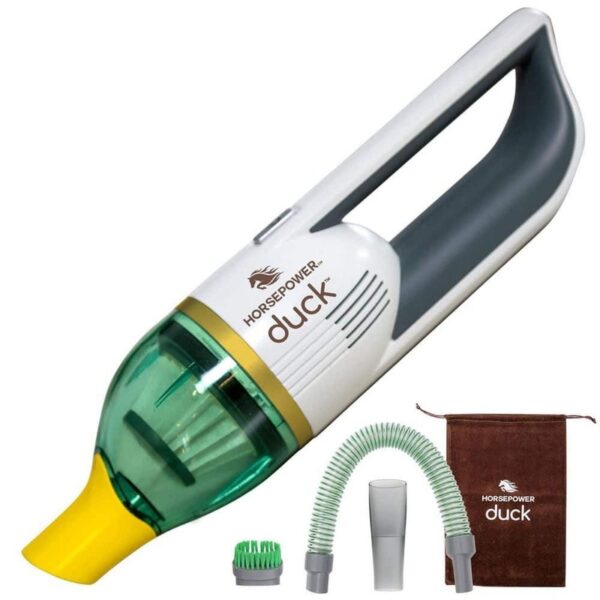 HORSEPOWER Duck Compact Cordless Bagless Vacuum, Gold Edition, Ultra-Powerful