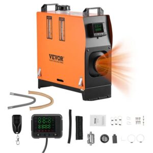 VEVOR 8 kW Diesel Air Heater, 12-24V DC, 27300 BTU Orange Diesel Air Heater
