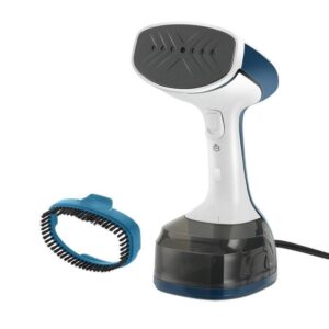 Sunbeam 1200-Watt White, Grey and Blue Steam Burst Handheld Steamer w/Attachment