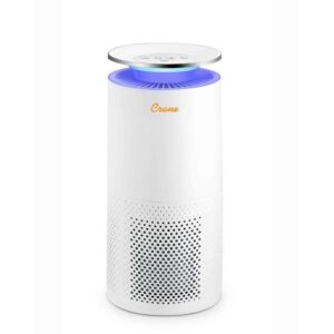 Crane True HEPA Air Purifier with Germicidal UV Light for Medium to Large Rooms