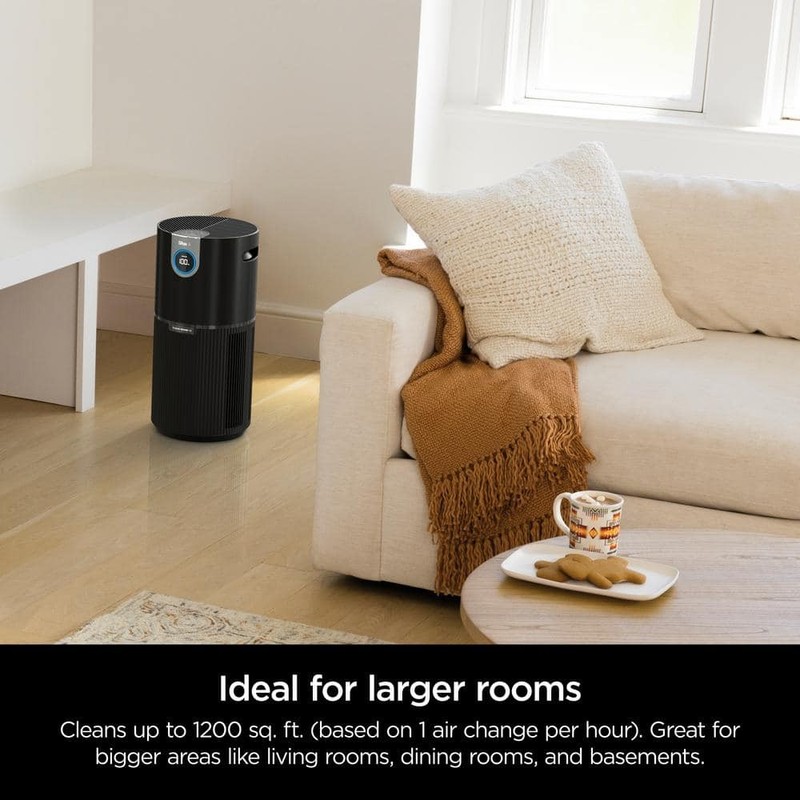 Shark True Console HEPA Air Purifier 1000 Sq Ft CleanSense IQ Odor Lock Black - Image 10