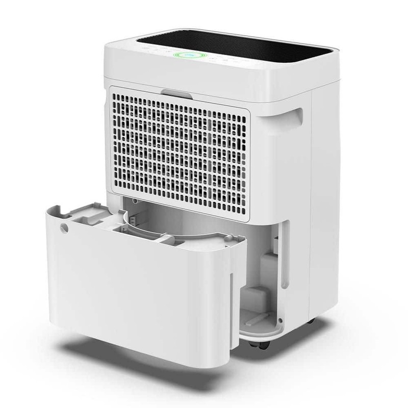 Edendirect 53 pt. 4,500 sq. ft. Dehumidifier with Drain Hose, Bucket in. White - Image 2