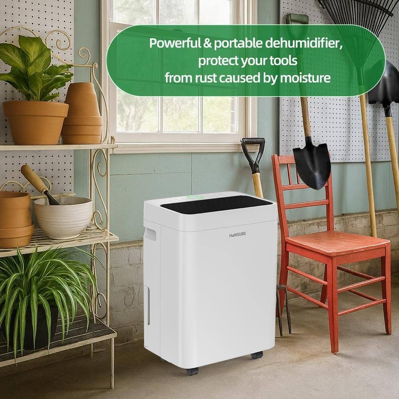 Edendirect 53 pt. 4,500 sq. ft. Dehumidifier with Drain Hose, Bucket in. White - Image 11