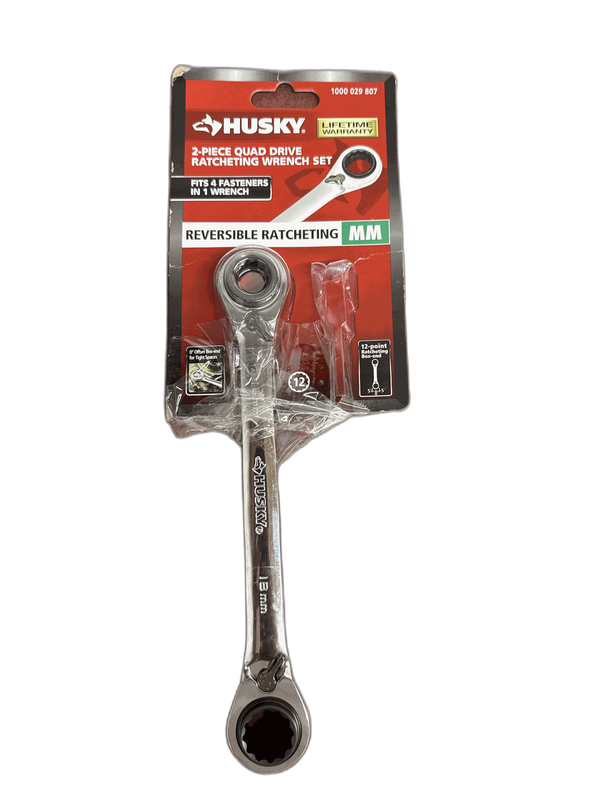 Husky Metric Quad Drive Ratcheting Wrench Set (1-Piece)