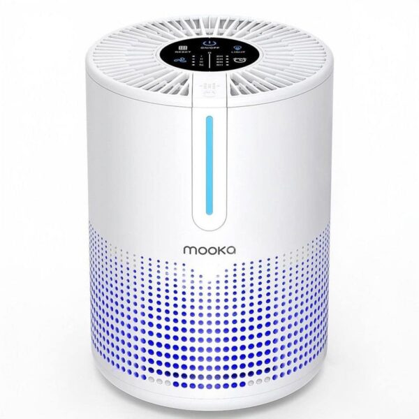 Edendirect 300 sq. ft. H13 True HEPA Personal Room Air Purifier in White, Timer