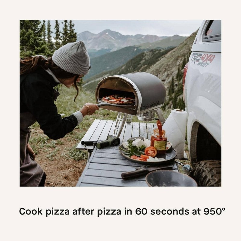 GOZNEY Roccbox Propane Outdoor Portable Pizza Oven 12 in. Grey - Image 4