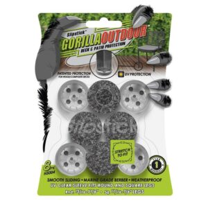 Gorilla Floor Protection Gorilla Outdoor Clear Sleeve Berber Pads 1 in.