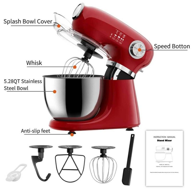 COWSAR Stand Mixer, 12 Speeds Tilt-Head Electric Stand Mixer, 3-In-1 Mixer - Image 2